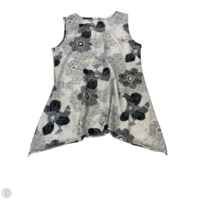 Top Sleeveless By Clothes Mentor In Black & White, Size: Mp