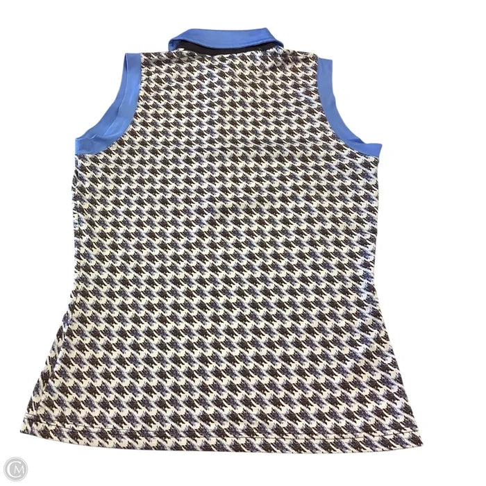 Top Sleeveless By Clothes Mentor In Blue & Brown, Size: S