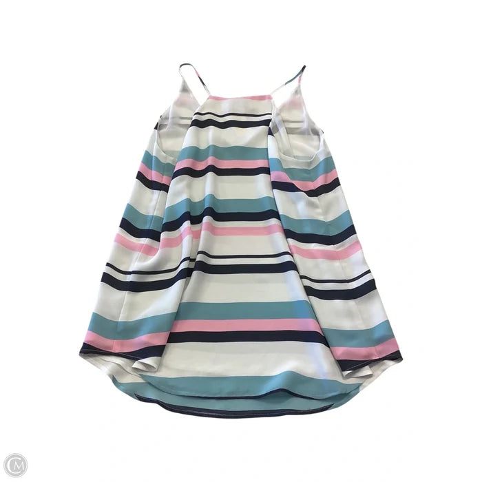 Top Sleeveless By Loft In Striped Pattern, Size: S