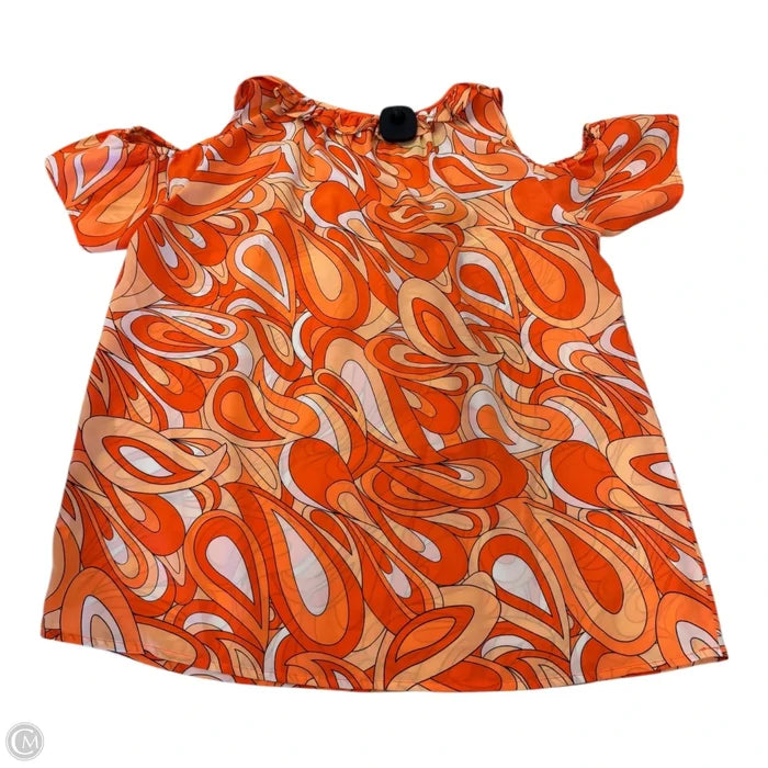 Top Sleeveless By Michael By Michael Kors In Orange, Size: M