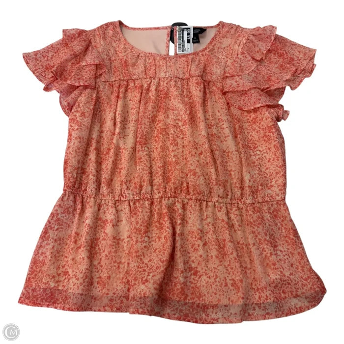 Top Sleeveless By Simply Vera In Peach, Size: M
