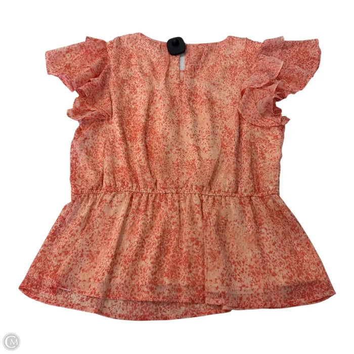 Top Sleeveless By Simply Vera In Peach, Size: M