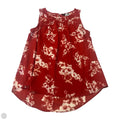 Top Sleeveless By Simply Vera In Red & White, Size: S