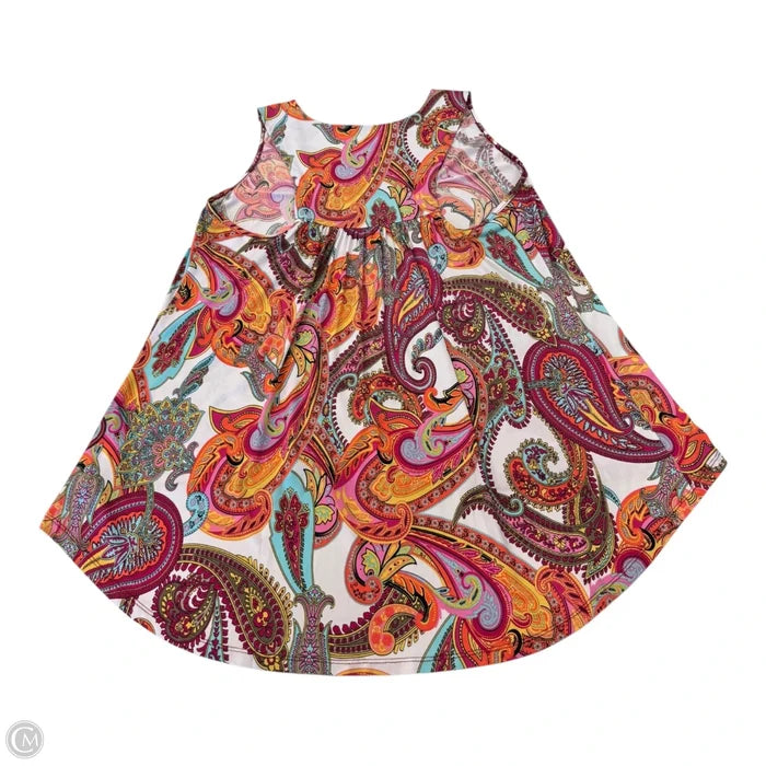 Top Sleeveless By Venus In Paisley Print, Size: Xl