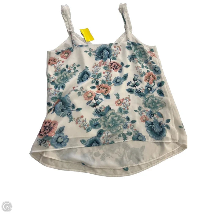 Top Sleeveless By White House Black Market In Floral Print, Size: Xs