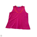 Top Sleeveless Designer By Escada In Pink, Size: L