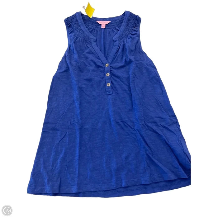 Top Sleeveless Designer By Lilly Pulitzer In Blue, Size: Xs