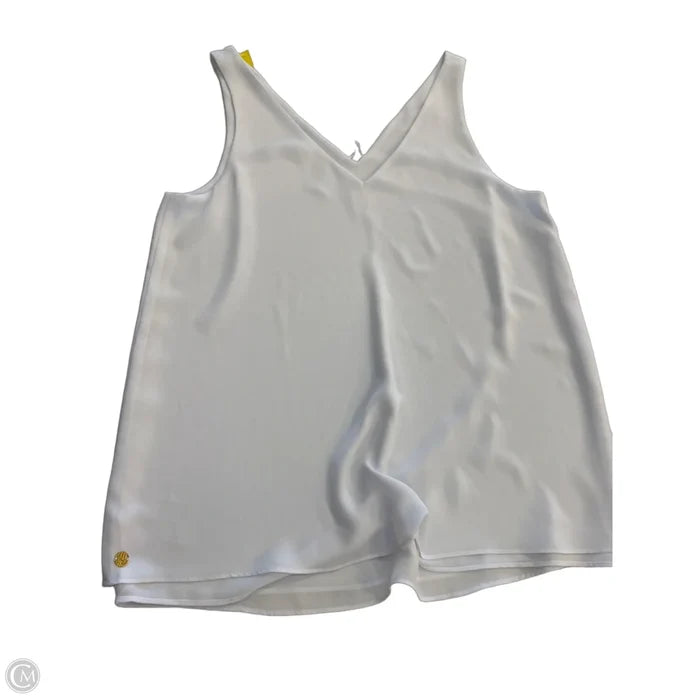 Top Sleeveless Designer By Lilly Pulitzer In White, Size: S