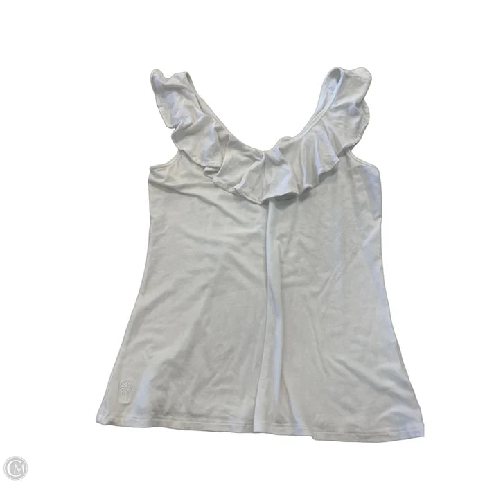 Top Sleeveless Designer By Lilly Pulitzer In White, Size: Xs