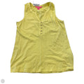 Top Sleeveless Designer By Lilly Pulitzer In Yellow, Size: Xs