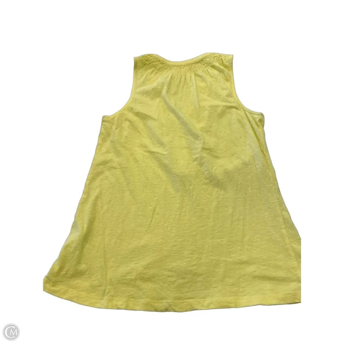 Top Sleeveless Designer By Lilly Pulitzer In Yellow, Size: Xs
