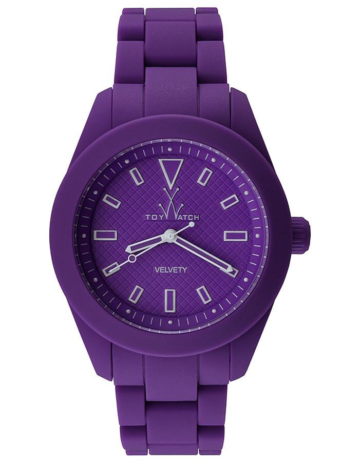 ToyWatch Velvety Violet - Velvety Touch Silicone Case & Link Bracelet - VV11VL