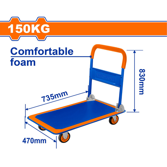 Transportna ručna sklopiva platforma 150kg WWB1315 Wadfow