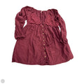 Tunic Long Sleeve By Free People In Maroon, Size: L