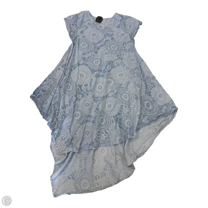 Tunic Short Sleeve By Clothes Mentor In Blue, Size: S