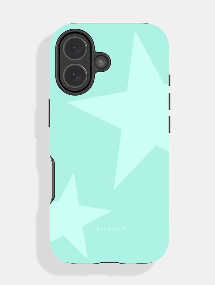 Two Stars Double Turquoise Light Ultra Protective iPhone Case Phone Cases Skinnydip London