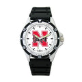 University of Nebraska Mens Option Watch - Rubber Strap - Color Logo - UNE135_33da976d-dea4-42f0-89b0-b46d481241ee