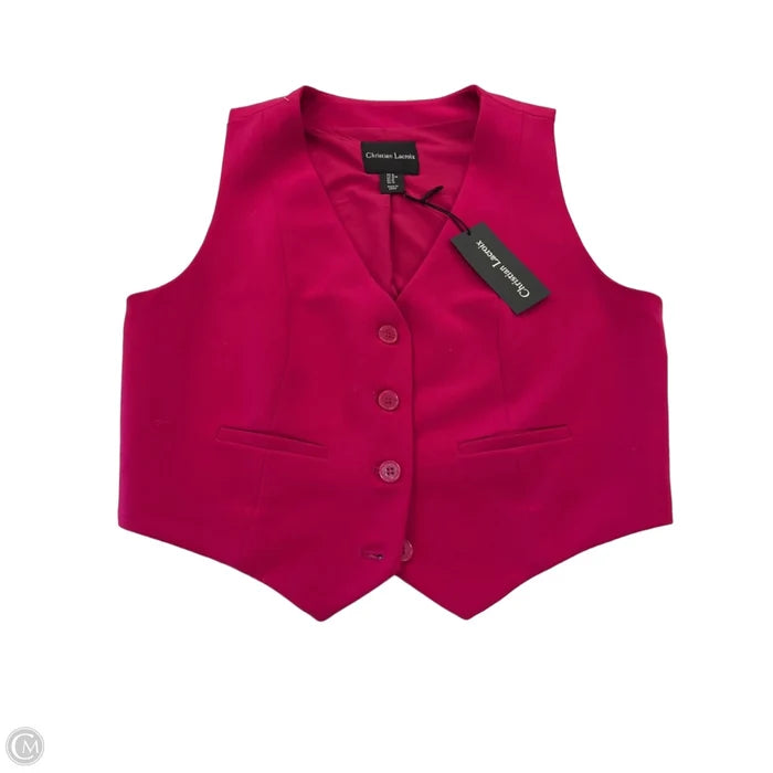 Vest Designer By Christian Lacroix In Pink, Size: M