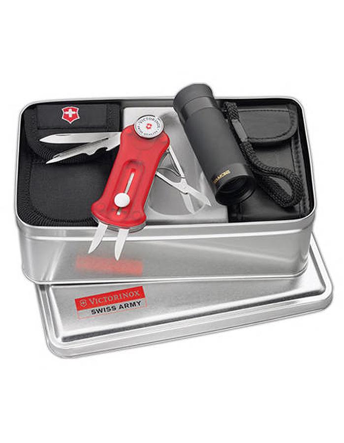 Victorinox Swiss Army Golf Tool & Range Finder Gift Set - Ruby - With Pouches - 55918