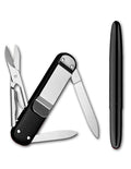Victorinox Swiss Army Money Clip & Fisher Space Pen Gift Set, Black Alox, Smooth - 58959