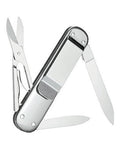 Victorinox Swiss Army Money Clip Pocket Knife - Silver Alox, Smooth - 5 Tools - 53740