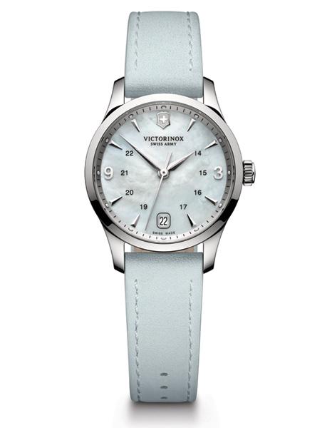 Victorinox Swiss Army Womens Alliance Small Watch - Leather Strap - MOP Dial - 241661
