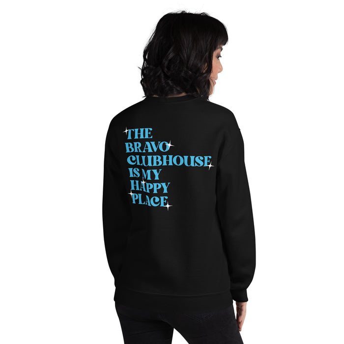 Watch What Happens Live Crewneck The Bravo Clubhouse Is My Happy Place