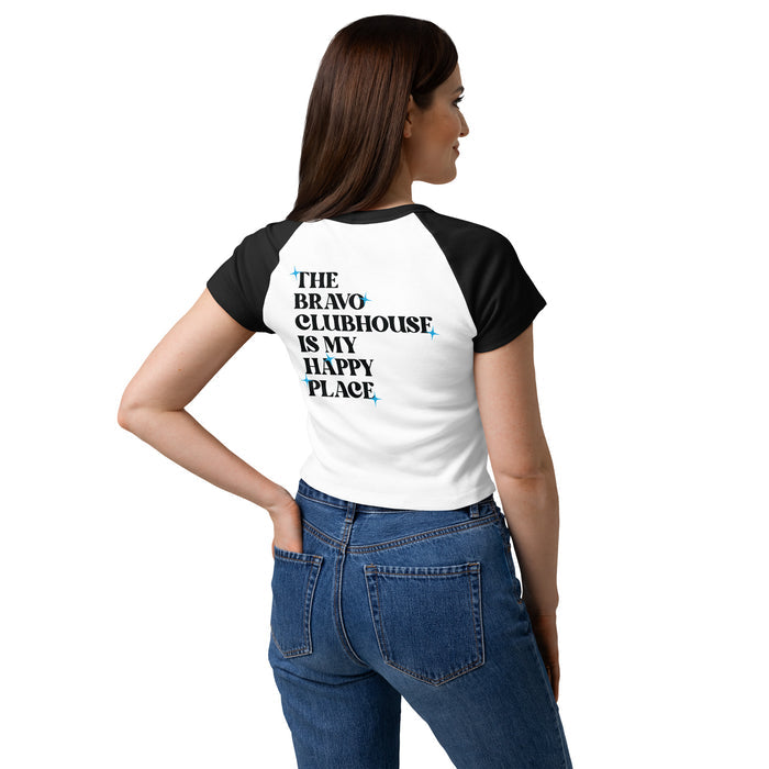 Watch What Happens Live Raglan Tee The Bravo Clubhouse Is My Happy Place