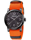 Wenger Mens Urban Metropolitan - Black PVD - Two NATO Strap Set, Orange & Black - 01.1041.131_f8a301a7-5cca-4357-8ffb-e6711674bee8
