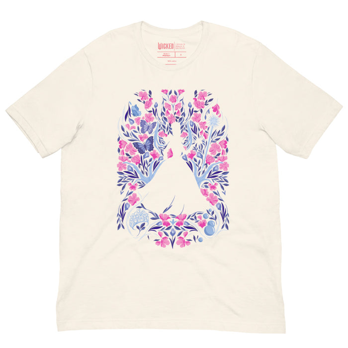Wicked: For Good T-Shirt "Glinda Floral" Vintage White