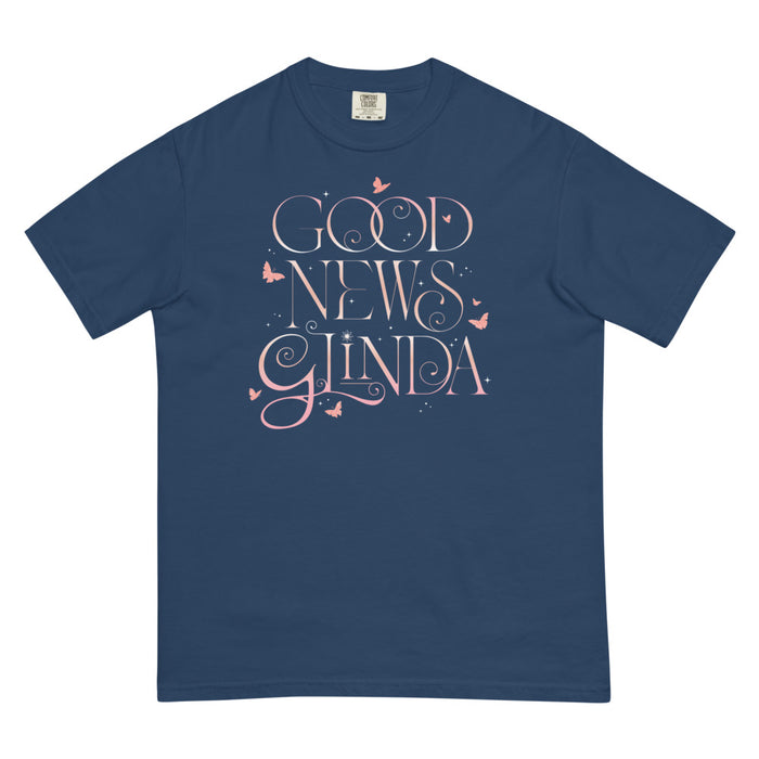 Wicked Good News Glinda Comfort Colors T-Shirt Navy