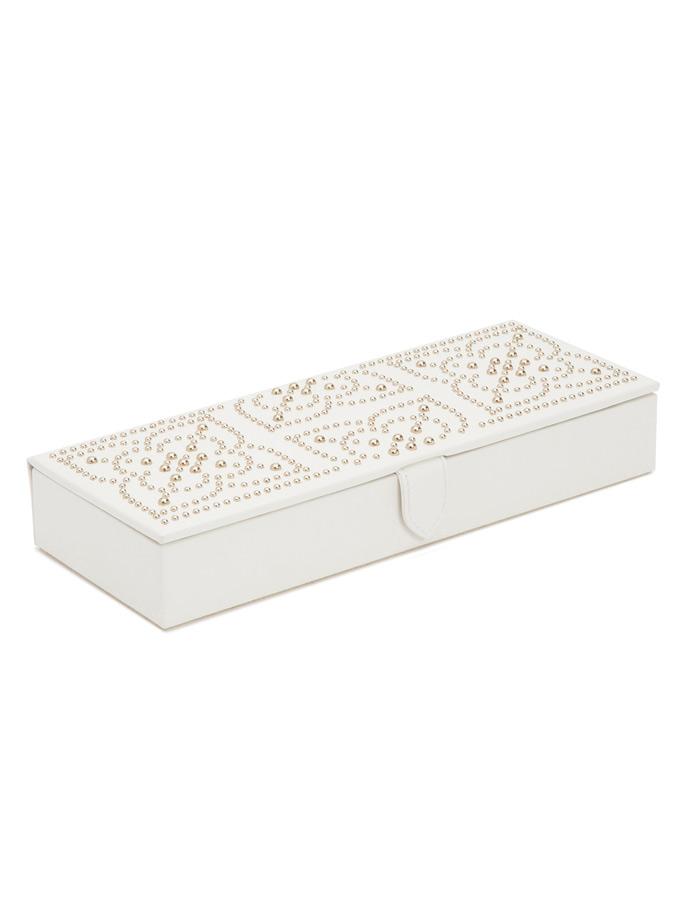 WOLF Marrakesh Safe Deposit Box - Cream - LusterLoc Lining - Gold Accents - 3084-53