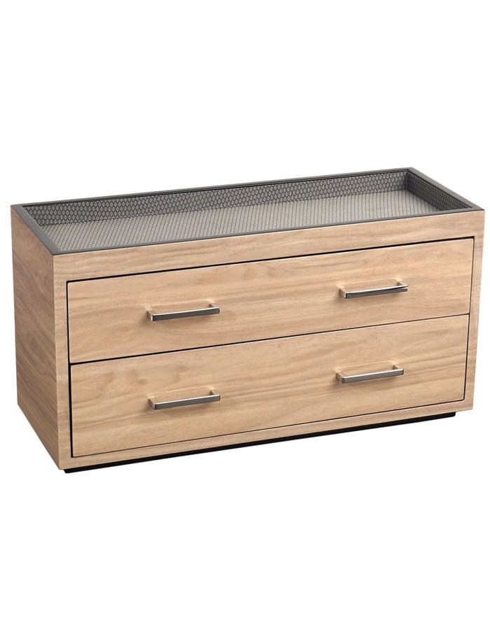 WOLF Meridian Two Drawer Valet, Charging Station & Pen Box - Blonde - 4603-28_af000ab2-0680-411e-9b11-c28060e12dc4